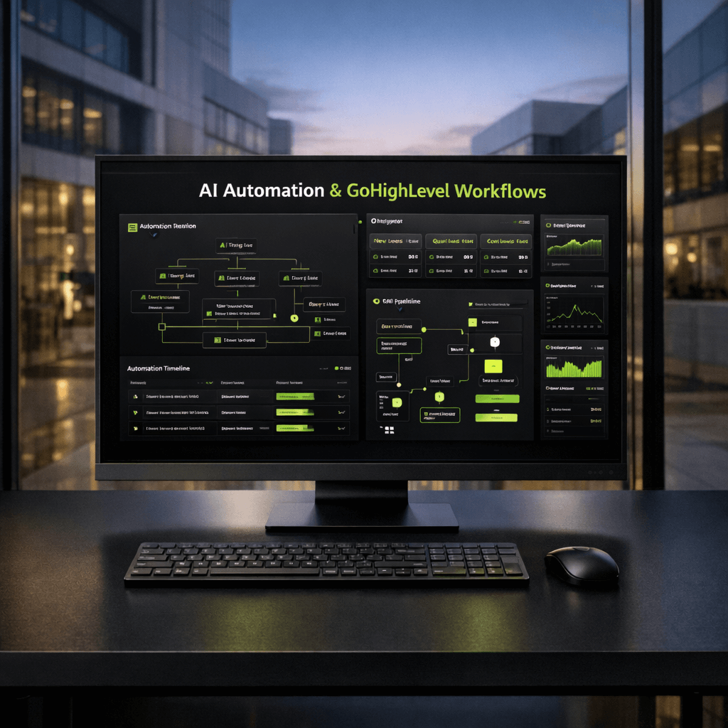 Perth automation services GoHighLevel workflow interface